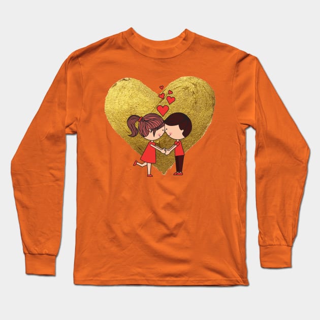 Love Couple Long Sleeve T-Shirt by ShubShank